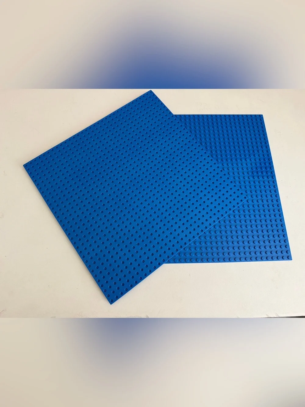 Lego Compatible Base Plates- 2 Blue & 2 green.